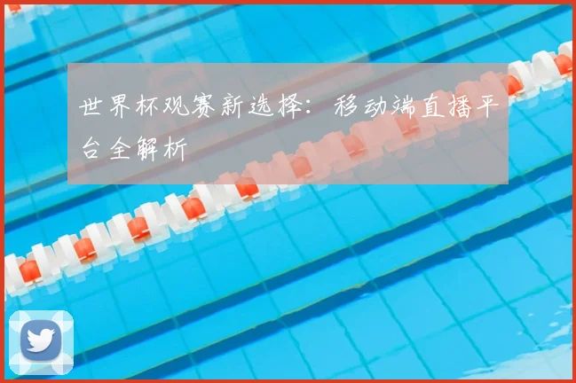 世界杯观赛新选择：移动端直播平台全解析